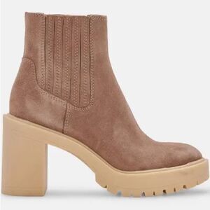 Brand New Dolce Vita Caster H2O Waterproof Lug Sole Platform Suede Boots 8.5